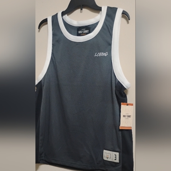 Half Court Basketball Jersey L Carbon/Black - Picture 3 of 15